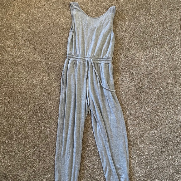 grey jogger jumpsuit
